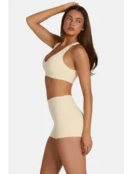 Soft Active Low-Impact Sports Bra in Lemon Marl - 2