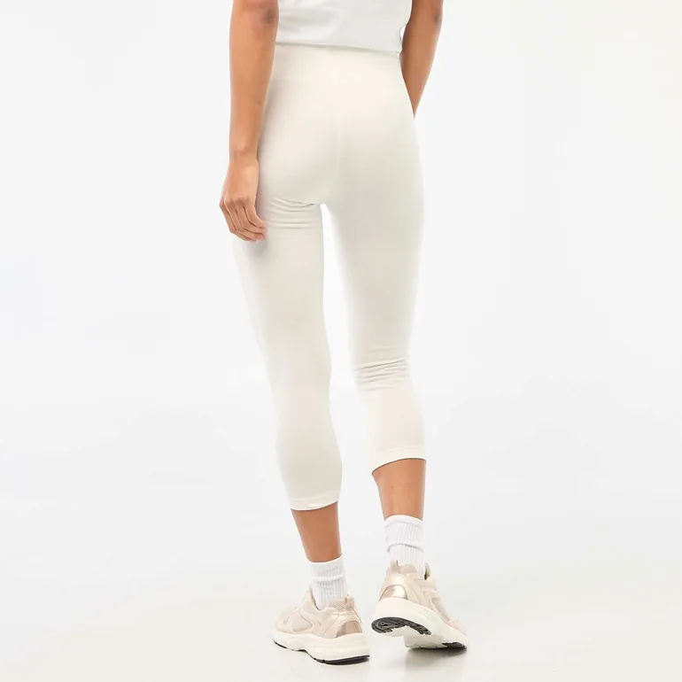 Plain Short Leggings WHITE - 2