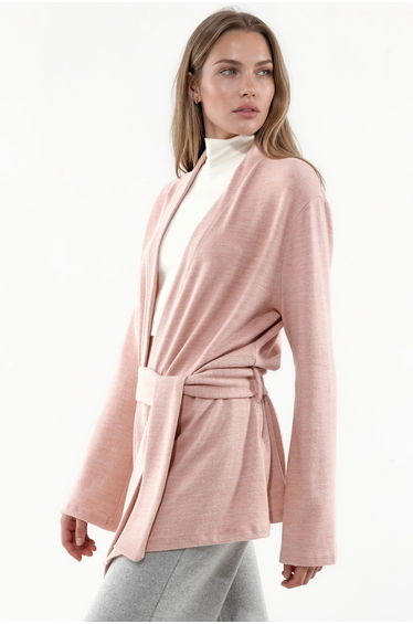 BUSEM Belted Ribbed Knit Cardigan product thumbnail 2