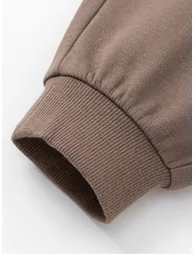 Unisex Cuffed Sweatpants with Elastic Waist - 5