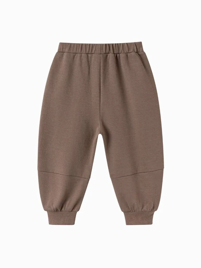 Unisex Cuffed Sweatpants with Elastic Waist - 1