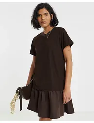 Cord Hybrid T-Shirt Dress - 2
