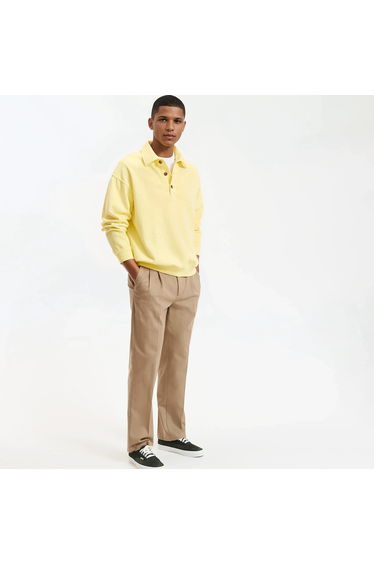 Cotton Pleat Front Chinos, Length 29"