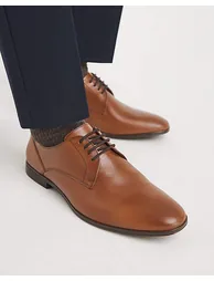 Formal Leather Derby Wide - 5