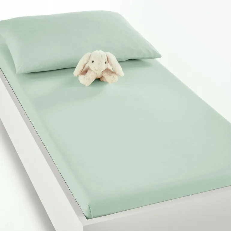 Fitted Sheet For Cot in Plain Cotton, Scenario