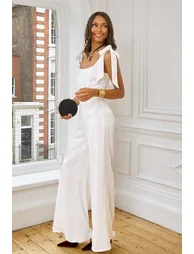 TFNC Nolia White Jumpsuit