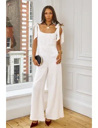 TFNC Nolia White Jumpsuit - 5