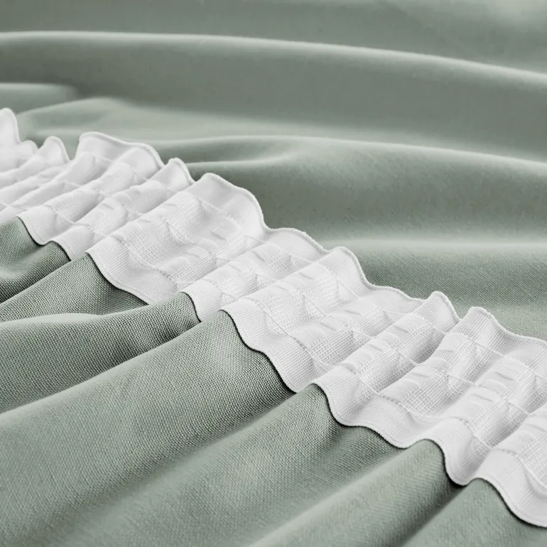 Scenario Cotton Curtain with Gathered Header - 6