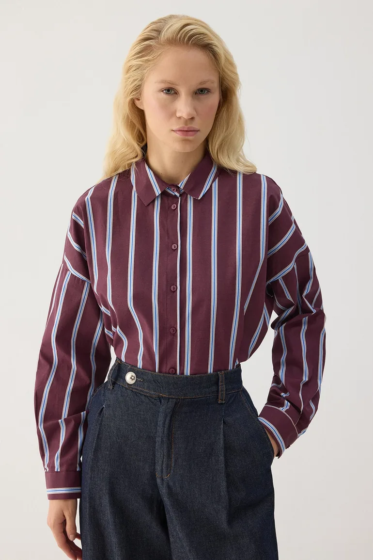 STRIPED LONG-SLEEVED SHIRT