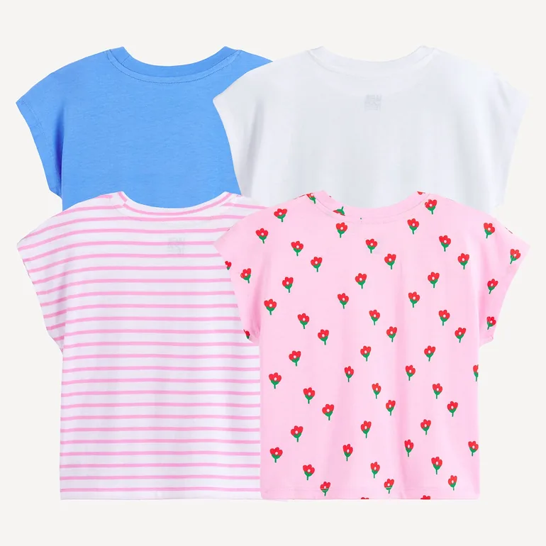 Pack of 4 Crew Neck T-Shirts with Short Sleeves - 2