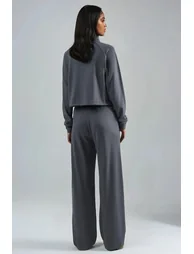 Modal Touch Half Turtleneck Blouse & Elastic Waist Pants Bersan Collection - 2