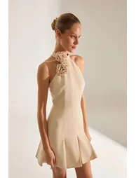 Sante Rose Detailed Flounce Mini Dress - 4