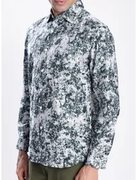 Men All Over Print Slim Fit Shirt - 2