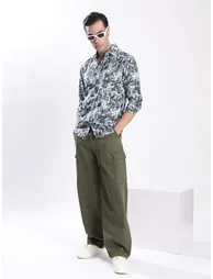 Men All Over Print Slim Fit Shirt - 5