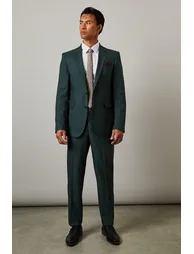 Dark Green Slim Fit Suit Jacket - 1