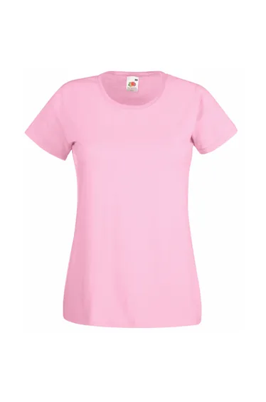 Fruit Of The Loom Ladies/Womens Lady-Fit Valueweight Short Sleeve T-Shirt (Pack Of 5) - Light Pink