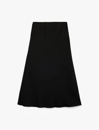 Satin Flare Skirt - 1