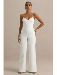 Dainty | White Sweetheart Jumpsuit