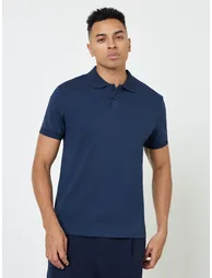 Men Cotton Stretch Regular Fit Polo - 2