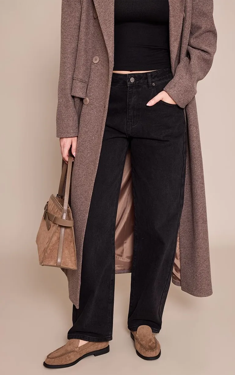 Taupe Faux Suede Slip On Loafers - 5