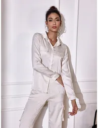 Solid Loose Fit Pants - 2