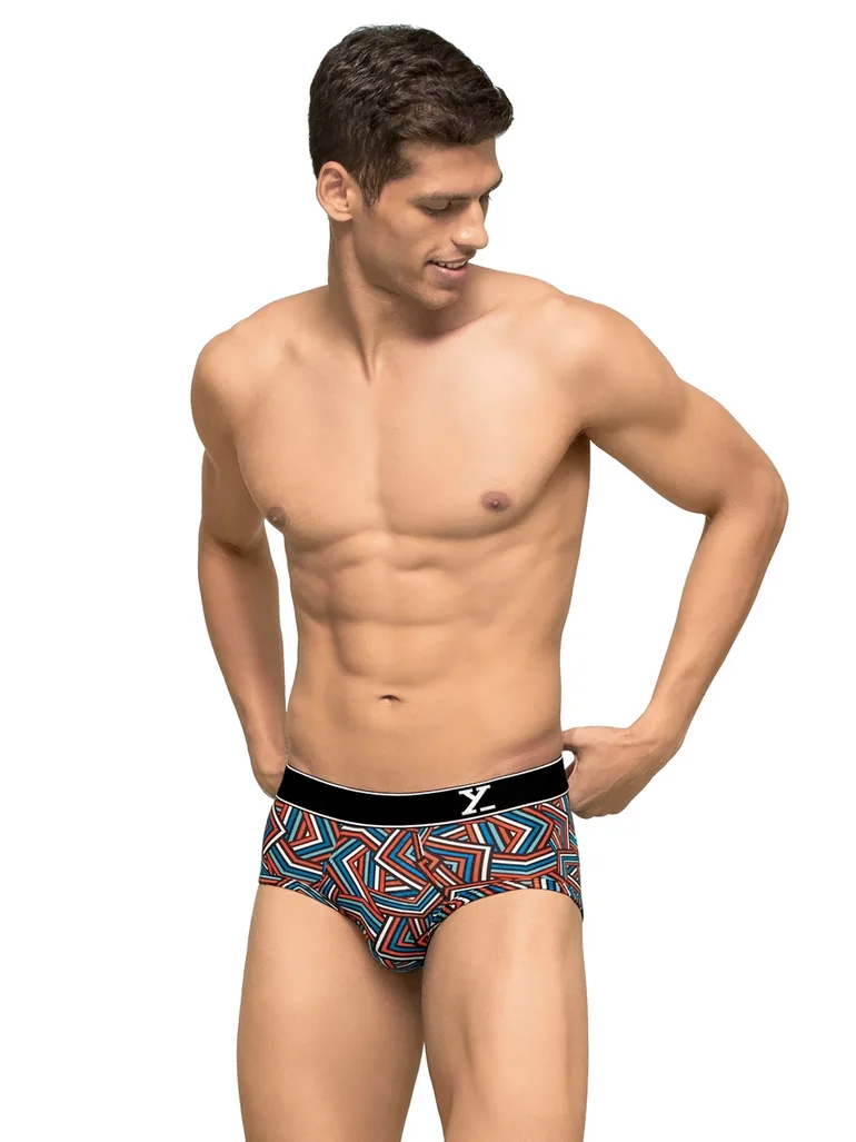 Pack of 2 - Men Cotton Stripes Parallax Briefs