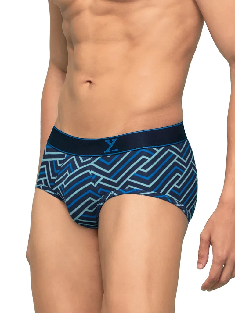 Pack of 2 - Men Cotton Stripes Parallax Briefs - 4