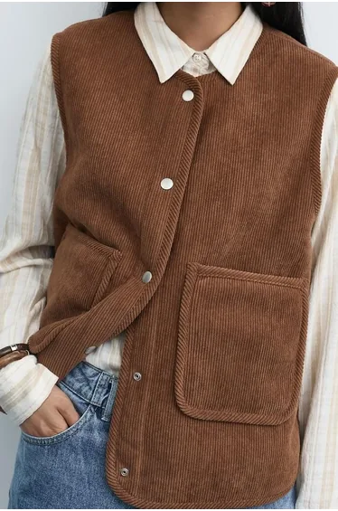 Reversible Velour/Sherpa Waistcoat