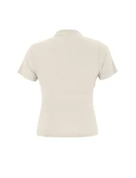 Stone High Neck Gathered Sandy Knitted Plus Size Blouse - 2