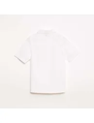Plain Short-Sleeve Shirt WHITE - 1
