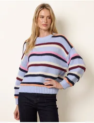 Chunky Knit Stripe Jumper - 1
