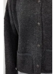 Anthracite Wide Fit Boucle Knitwear Cardigan - 6