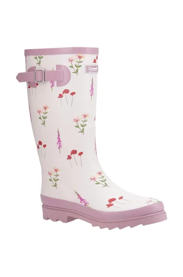 Cotswold Womens/Ladies Wildflower Wellington Boots - Pink