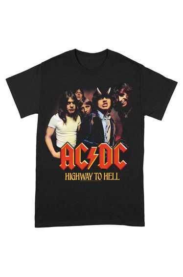 AC/DC Unisex Adult Highway To Hell T-Shirt - Black/Red