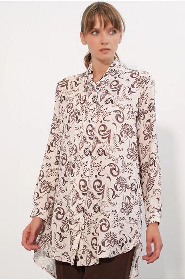 BDART Long Floral Viscose Shirt