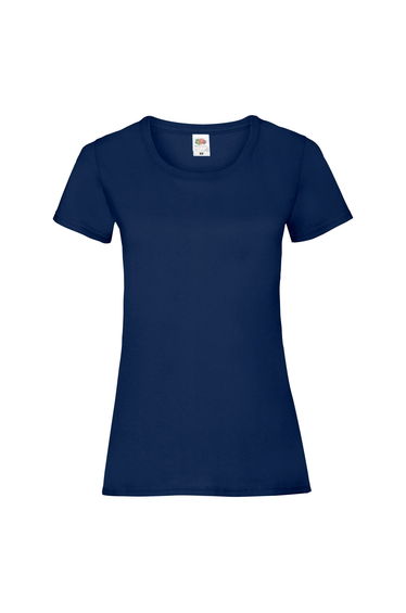 Fruit Of The Loom Ladies/Womens Lady-Fit Valueweight Short Sleeve T-Shirt (Pack Of 5) - Navy