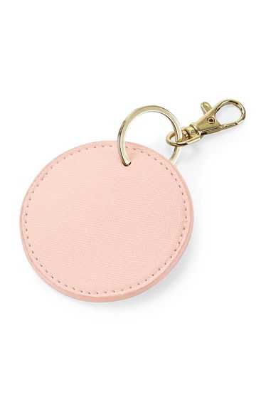 Bagbase Boutique Circular Key Clip - Soft Pink