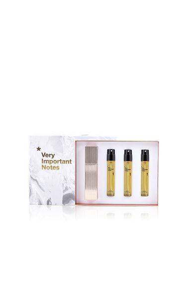 Very Important Notes No 1 Parfum - Rose, Saffron, Vanilla Blossom, Woody Notes - Travel Spray Set 3x12 ml + Gold Case
