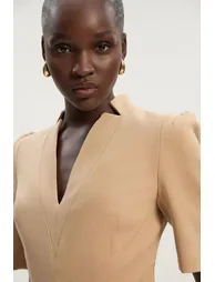 Tall Structured Crepe Forever Belted Jumpsuit - 1