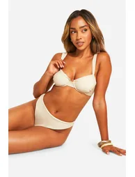 Mix & Match High Waist Bikini Brief - mocha - 1