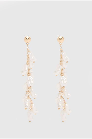Pearl Drop Earrings - gold