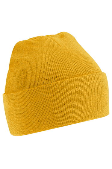 Beechfield Soft Feel Knitted Winter Hat - Gold