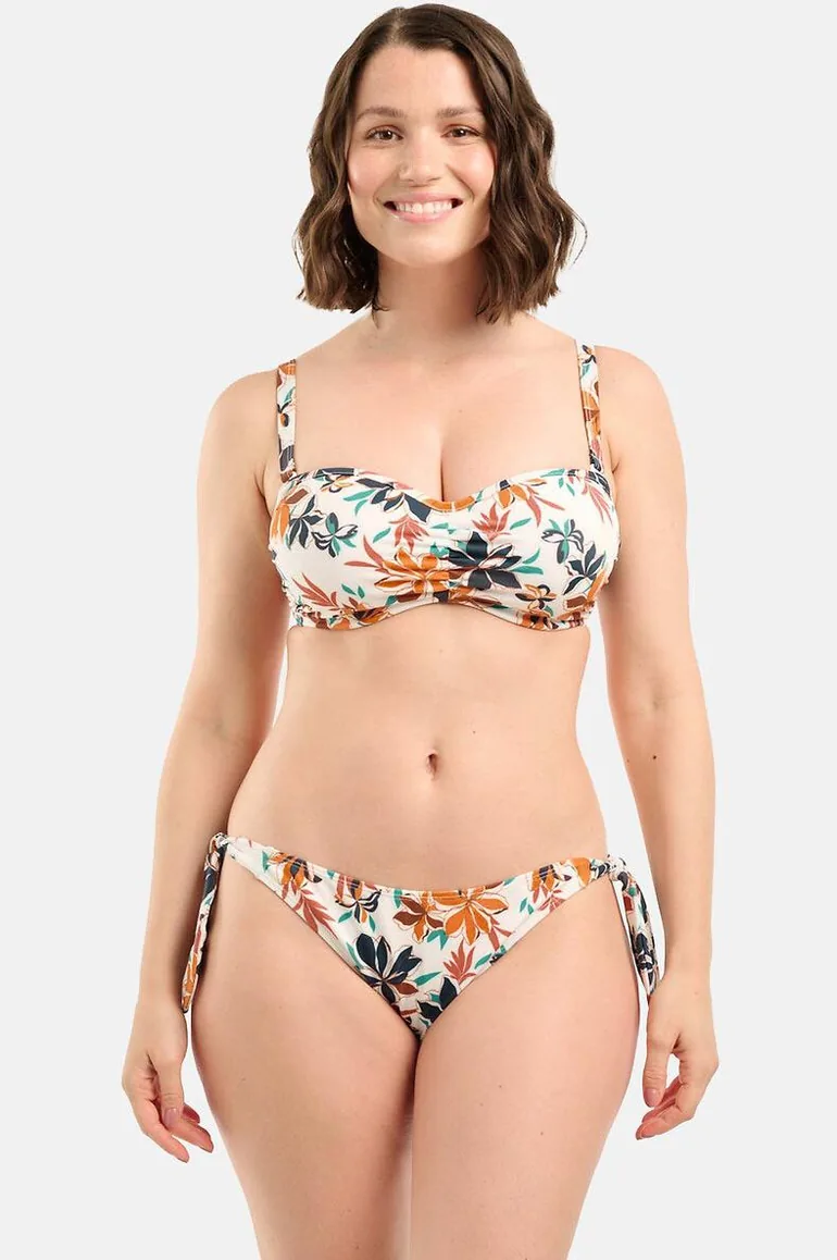 Stay Cation High Cut Bikini Bottoms in Floral Print
