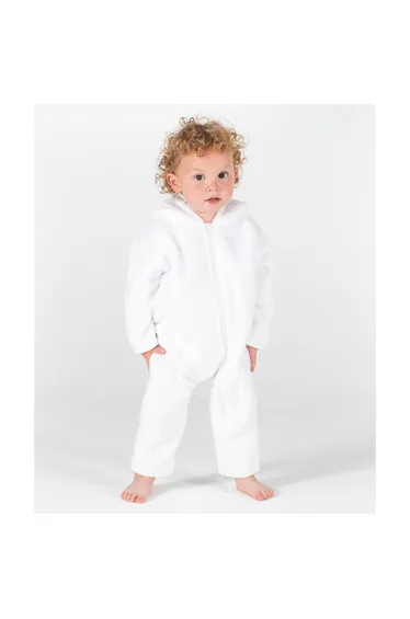 Larkwood Childrens/Kids Rabbit Jumpsuit - White