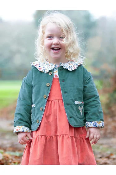 Fairy flowers quilted jacket