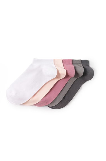 Pack of 5 Pairs of Cotton Trainer Socks