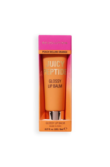 Revolution Juicy Peptide Lip Balm Peach Bellini Orange