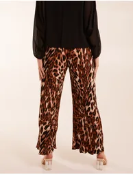 Abstract Cheetah Pleated Trousers - 4