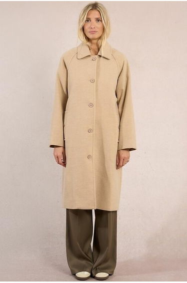 Straight Buttoned Coat