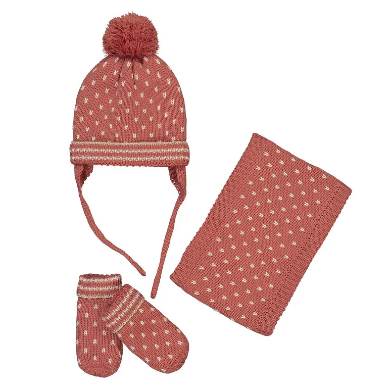 Recycled Hat, Snood and Mittens Set